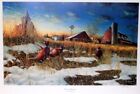 Jim Hansel Harvest Roosters S/N Pheasant Farm Art Print 21.5 x 13.5