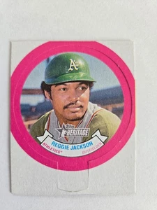 2022 Heritage High Number 1973 TOPPS CANDY LIDS HN14 Reggie Jackson, Athletics - Picture 1 of 2