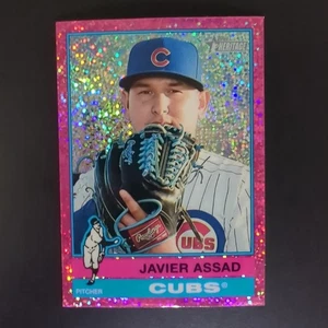 Javier Assad 2025 Topps Heritage #123 Chrome Pink Sparkle Parallel Refractor CHC - Picture 1 of 6