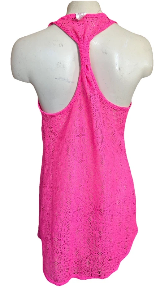 Z OP Lo último Rosa Floral Traje de Baño Playa Tanque Cubrir T Espalda Ver a través del Encaje S B6 113 Foto 1 de 4