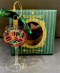 Waterford Limited Crystal Christmas Ornament “Lismore Mini Brandy Glass” 2000 - Picture 1 of 5