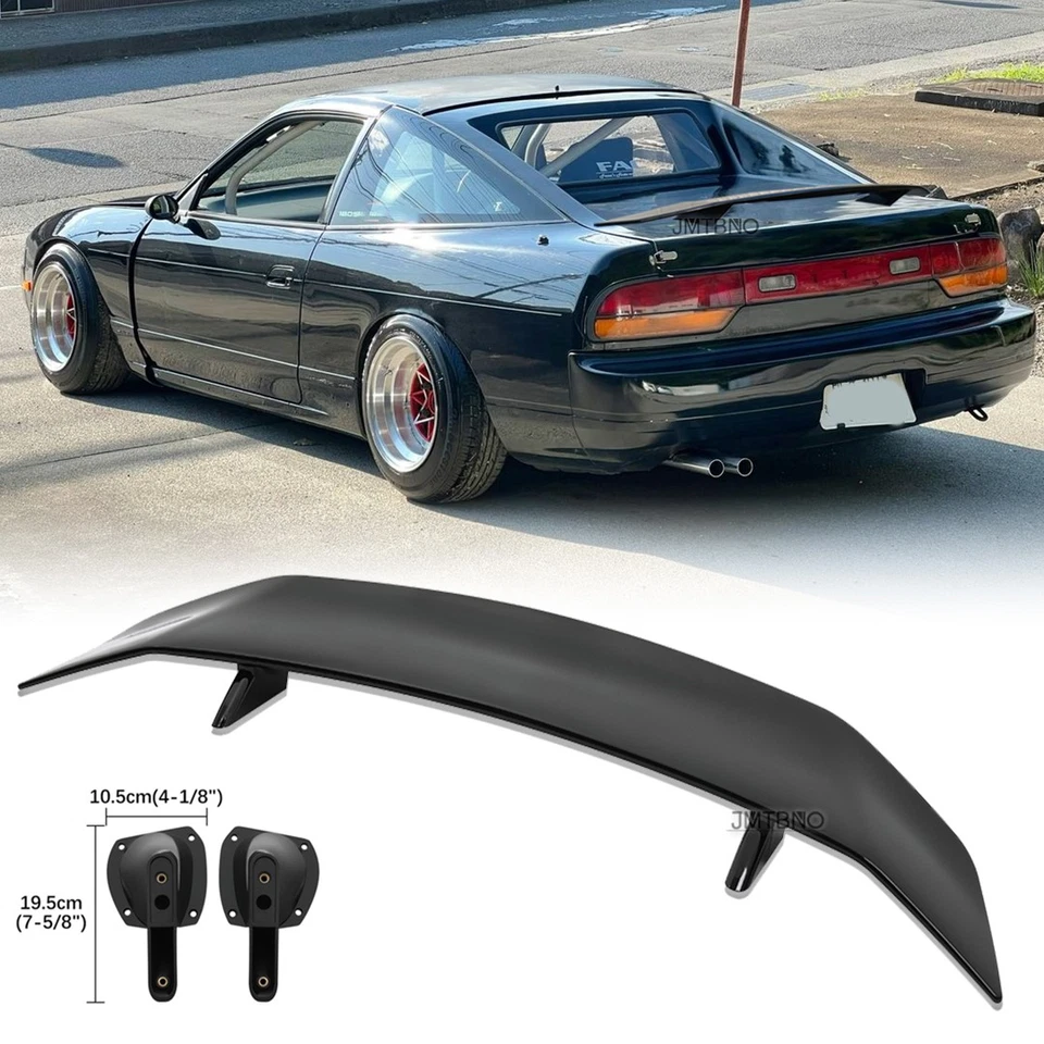Alerón trasero 46" GT Racing Wing Lip brillante para Nissan 180sx 200sx 240sx Foto 1 de 4
