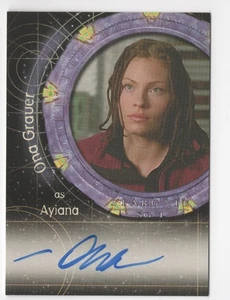 Ona Grauer as Ayiana STARGATE SG1 Season 6 Autograph Card Auto A41 - Picture 1 of 2
