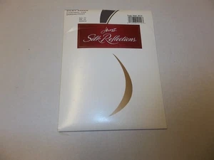 Hanes Silk Reflections Silky Sheer Shaper Sandalfoot Stockings CD Quicksilver - Picture 1 of 3
