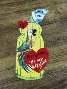 Used Vintage Die-Cut Valentine Card — ahoy there - Picture 1 of 2