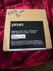 Playa Lightning To USB-A Cable x2 6ft - Photo 1 sur 3