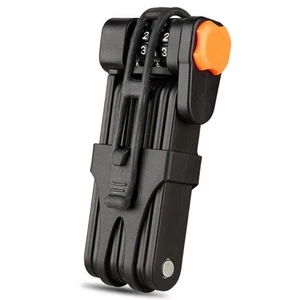 Lucchetto Bici Pieghevole: Lucchetto Combinato con Supporto, Alta Sicurezza - Foto 1 di 7