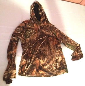 Realtree Edge hooded sweatshirt, preteen boy's M, brown hunting cammo, polyester - Picture 1 of 3