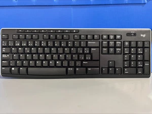 LOGITECH K270 WIRELESS KEYBOARD FULL-SIZE NUMBER PAD - SPANISH - BLACK - Picture 1 of 5