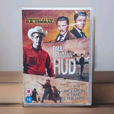 Gunfight At The OK Corral / Hud / Once Upon A Time In The West - 3 Films New DVD - Image 1 of 4