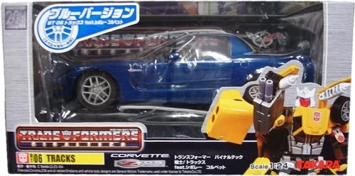 Transformers Vinyl Tech warrior / Tracks feat. Chevrolet Corvette Blue version - Image 1 of 1