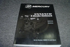 2017-2018 Mercury 6 8 9.8 9.9 HP 2 Stroke Outboard Service Manual 0N055110- xz - Bild 1 von 8