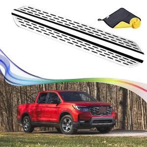 Fit Honda Ridgeline 2017-2026 Running Boards Side Step Pedals Nerf Bar W/Bracket - Picture 1 of 8