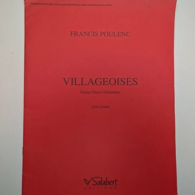 Poulenc Villagesoises Petites Pieces Enfantines Piano Sheet Music Book Salabert - Image 1 of 4