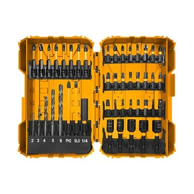 45pcs Impact Screwdriver Drill Bit Sets in Case with HSS Magnetic Nuts - image 1 of 4