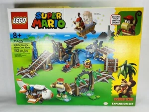 New! LEGO Super Mario: Diddy Kong's Mine Cart Ride Expansion Set 71425 - Picture 1 of 2