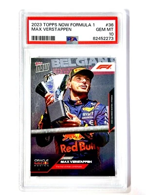 2023 Topps Now Formula 1 MAX VERSTAPPEN #36 - PSA-10 - Image 1 of 2