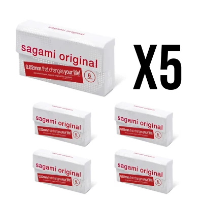 Sagami Original 002 (2ª generación) Pack de 6 preservativos PU X 5 Foto 1 de 2