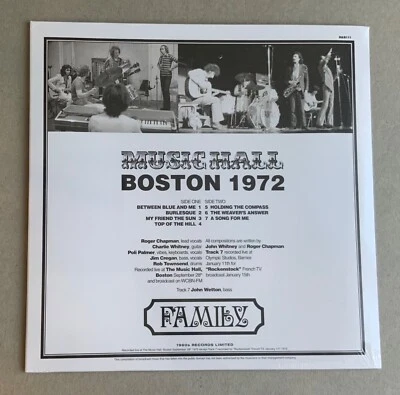 Family Music Hall live '72 LP MINT - Image 1 of 2