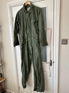 Vintage US Army Coveralls Overalls Mens Cotton Sateen Type 1 Medium - Picture 1 of 7