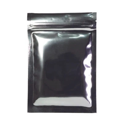 100 x блестящая фольга Серебряный майлар молнии замок сумки 3,75 x 6,25 дюйма (бесплатная доставка 2 дня) - Изображение 1 из 3