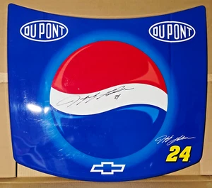 JEFF GORDON Signed HIREV Metal Hood PEPSI Wall Hood Dupont Autographed with #24 - Picture 1 of 11