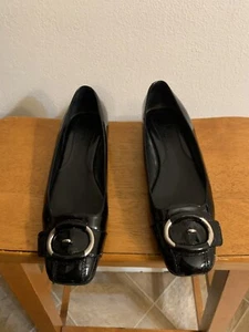 Cole Haan - Women's Black Patent Leather Buckle Size 7.5 - Picture 1 of 5