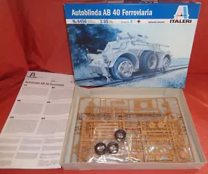 Seltene Italeri 6456 6456S Autoblinda AB 40 Ferrovia Panzerfahrzeuge Eisenbahn - Bild 1 von 1