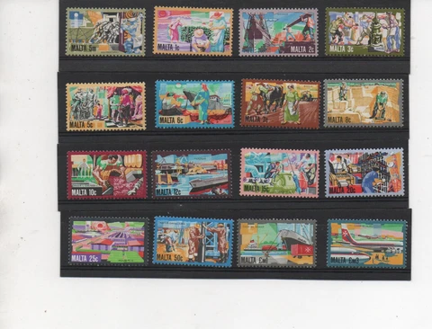 Malta Stamps 1981 Maltese History set of 16 Mint SG667-682 Cover