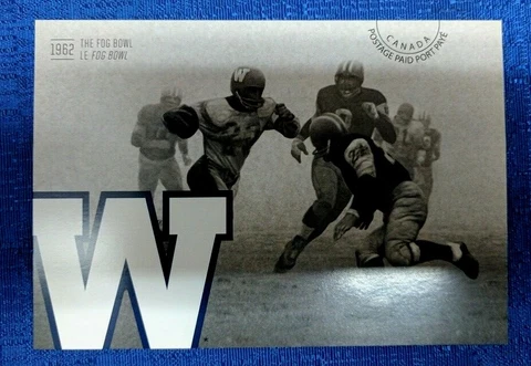 CFL WINNIPEG BLUE BOMBERS 100th ANNIVERSARY GREY CUP POSTAGE PAID POSTCARD Cover