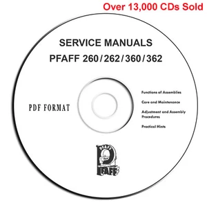 PFAFF 260 360 262 362 Sewing Machine Instructions-Service Parts Manuals on CD* - Picture 1 of 12