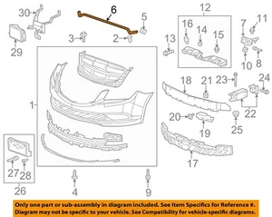 Buick GM OEM 14-16 LaCrosse Front Bumper Grille Grill-Upper Seal 9054540 - Picture 1 of 2