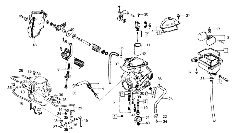 Carburador para Honda FourTrax Foreman 350 TRX350D 1987-1989 Foto 1 de 2