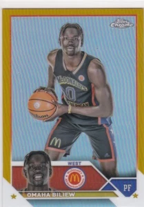 2023 Topps Chrome McDonald's All American Omaha Biliew Gold /50 Refractor SP ISU - Picture 1 of 1