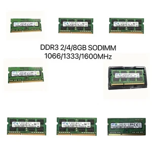 Samsung DDR3 2GB 4GB 8GB 1066 1333 1600MHZ PC3 Sodimm Notebook Memory Ram Lot - Picture 1 of 8
