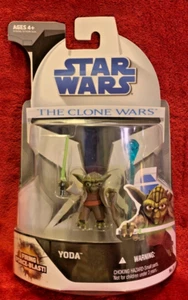 Star Wars Yoda The Clone Wars Action Figure w/ Force Blast Feature Hasbro - Picture 1 of 2