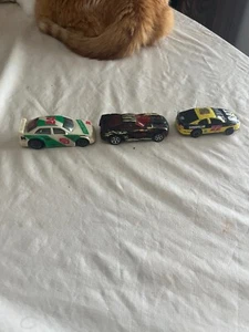 3 Vintage 90s Hot Wheels Life Like Nascar Slot Car Race Racing Car - Picture 1 of 5