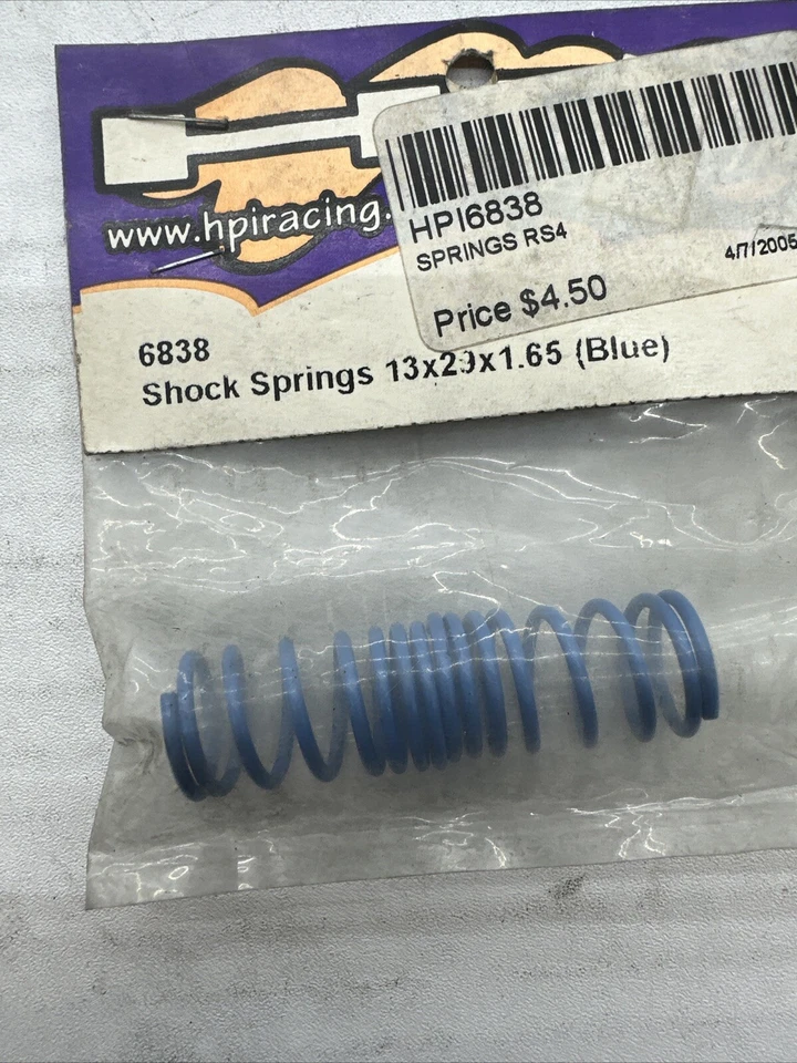 HPI 6838 BLUE/2PCS SHOCK SPRING 13x29x1.65mm Fits Sport 3 B34 - Image 1 of 1
