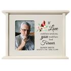 Custom Memorial Cardinal Cremation Urn Box Holds 4X6 Photo   If Love Could Have