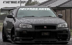 Neck breaker Windshield decal car sticker banner graphics window jdm stance low - Bild 1 von 10