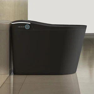 WinZo Luxury Smart Toilet With Elongated Design With Bidet Built-in , Black - Picture 1 of 7
