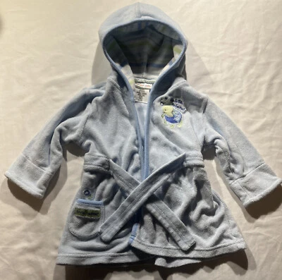 Carter’s 0-9 months blue “Splish Splash” robe for baby - Image 1 of 4