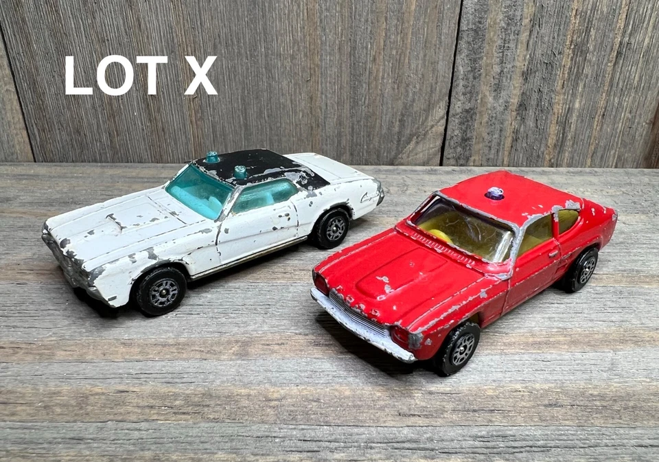 Corgi Juniors Whizzwheels Mercury Cougar XR7 SHERIFF Ford Capri Fire Chief LOTE X - Imagem 1 de 4
