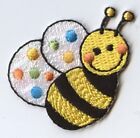 Bee - Small - Shimmery/Childrens - Iron on Applique/Embroidered Patch