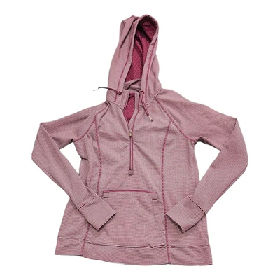 Chaqueta con Capucha Mandarina Pequeña Morada y Blanca Rayas Manga Larga Foto 1 de 4