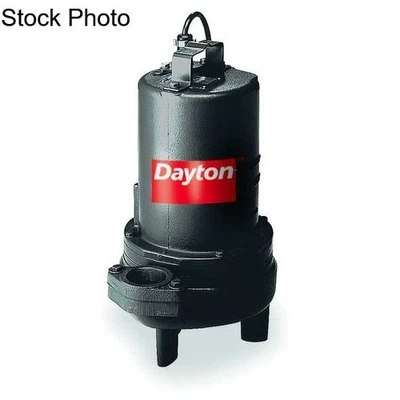 Bomba eyectora de aguas residuales DAYTON trifásica 5 hp 460 V CA 460 gpm 3" FNPT nuevo stock antiguo Foto 1 de 2