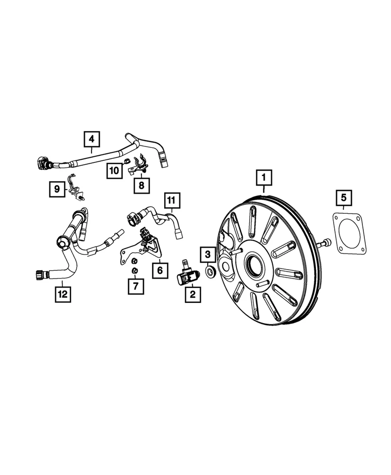 Genuine Mopar 2013-2016 Dodge Dart Booster To Dash Gasket 68236743AA — 第 1/1 张图片
