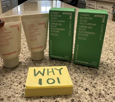 Крем желе X2 INNISFREE Cherry Blossom Glow 0,5 унции/15 мл ДОРОЖНЫЙ РАЗМЕР EXP1/2027 ЗАПЕЧАТАННЫЙ - Изображение 1 из 4