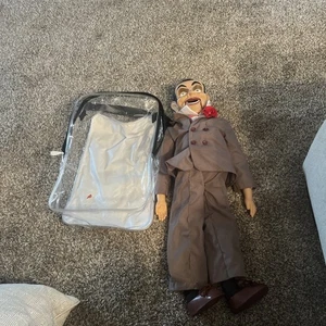 Manichino bambola ventriloquo pelle d'oca SLAPPY RARO! 30" - Foto 1 di 21