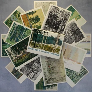 Landschaften Moskau Region Russische Postkarten 1978 Kompletter Satz 16 von BRONSTEIN🌳 - Bild 1 von 19